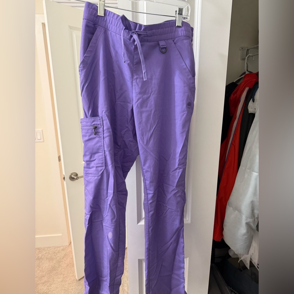 Purple scrub pants